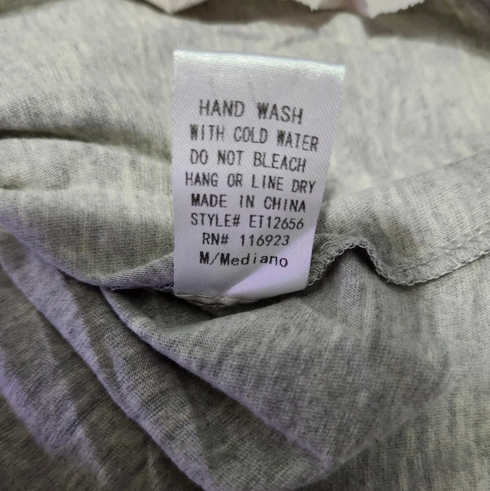 NWT   Easel   Women's S   Henley Tunic   Top   Gray & Orange - Picture 12 of 14